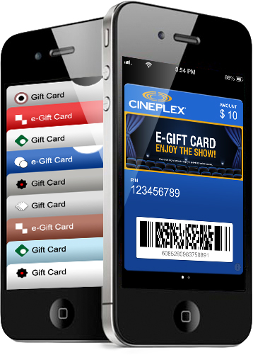 Cineplex eGift Card screen shot