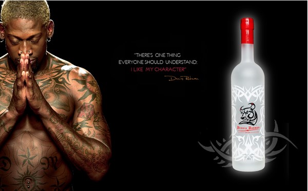 Dennis Rodman Bad Ass Vodka Poster