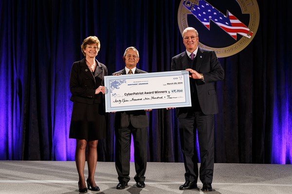 Northrop Grumman Presents Scholarship Check