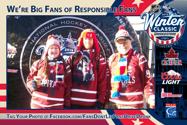 Responsible fans at 2015 Bridgestone NHL Winter Classic(r)