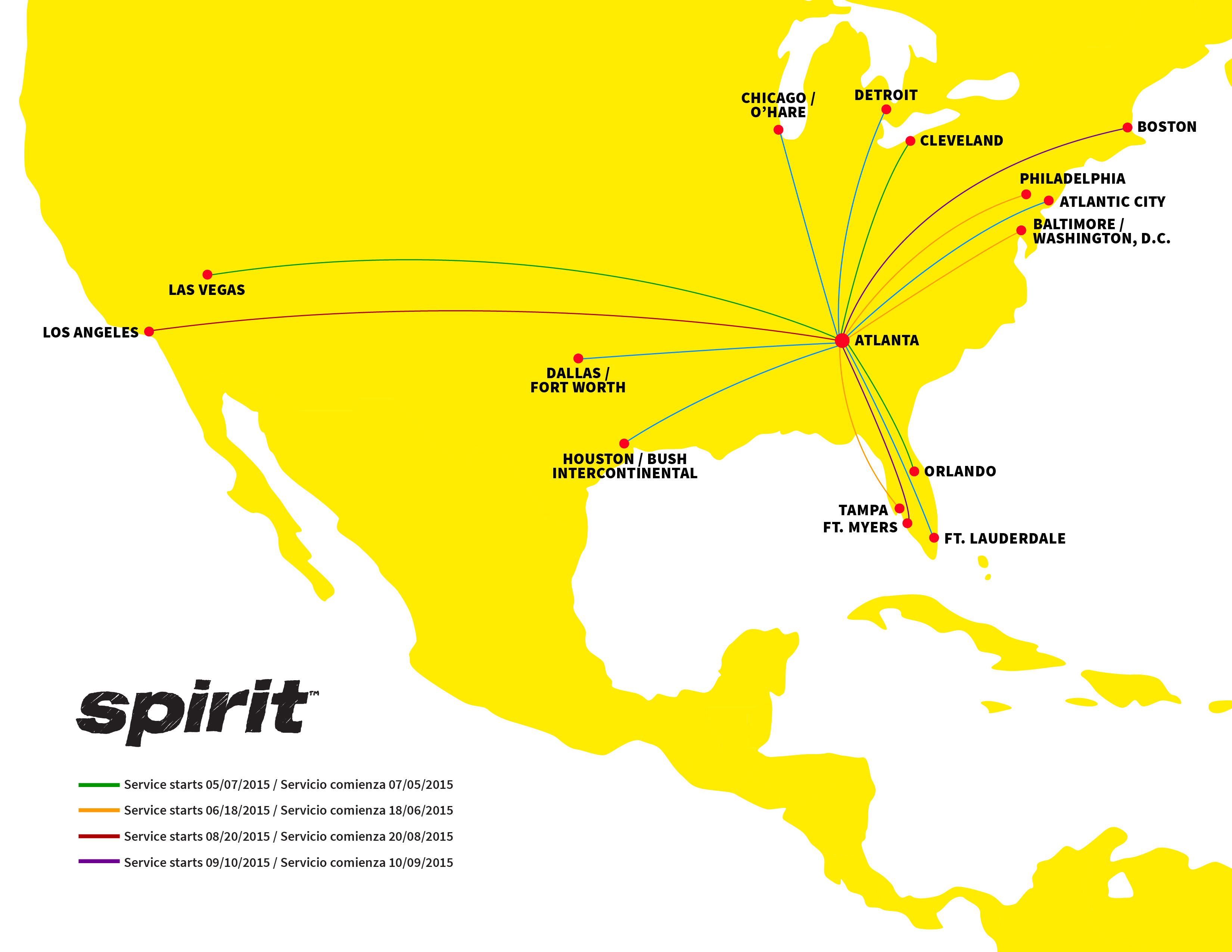 Spirit Airlines Flights To/From Atlanta