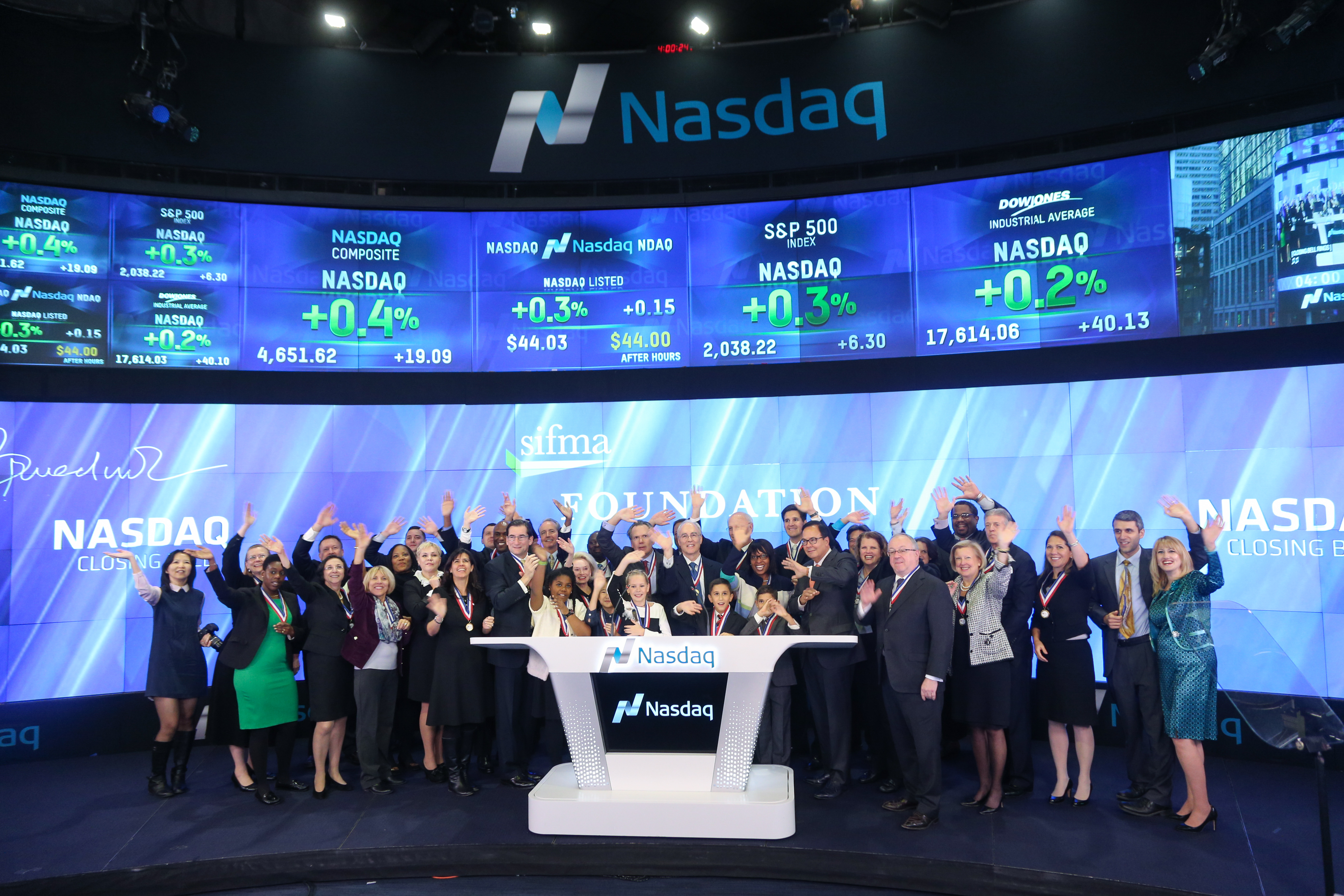 The SIFMA Foundation at the Nasdaq Closing Bell Ceremony