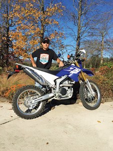 Michael Herrera with his SPOT mounted on his bike