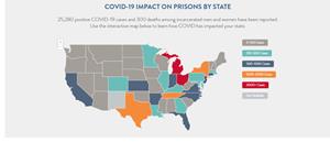 Live Map Of Covid 19 Impact On Prisons By State Released To Media