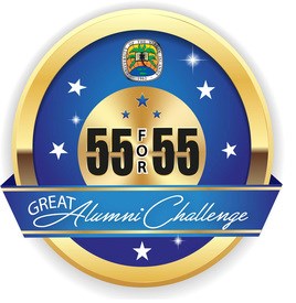 55 for 55: The Great Alumni Challenge logo