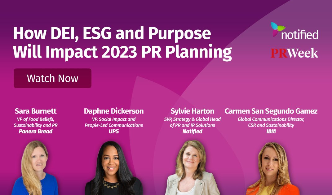 How DEI, ESG and Purpose Will Impact 2023 PR Planning