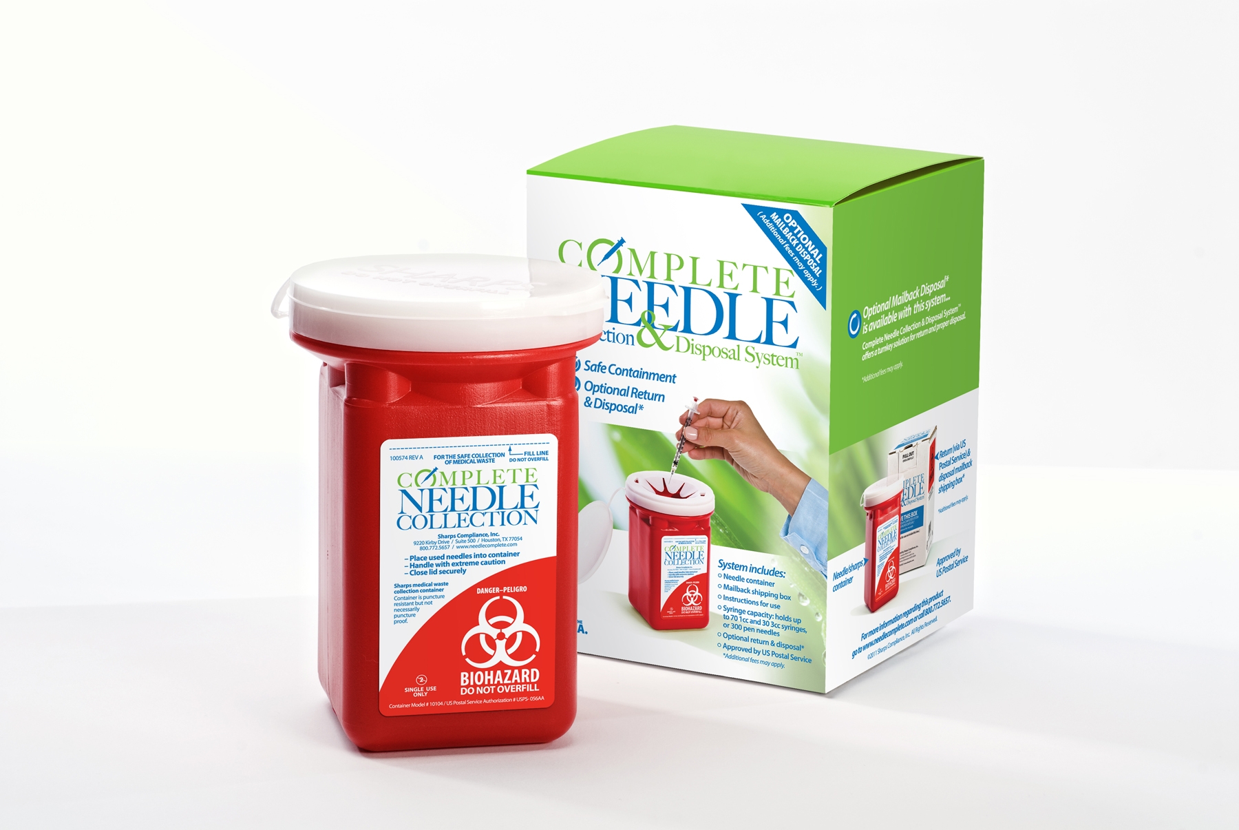 Complete Needle Collection & Disposal System(TM)
