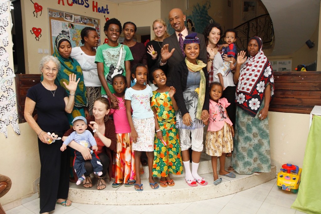 Montel Williams Visits Save a Child's Heart