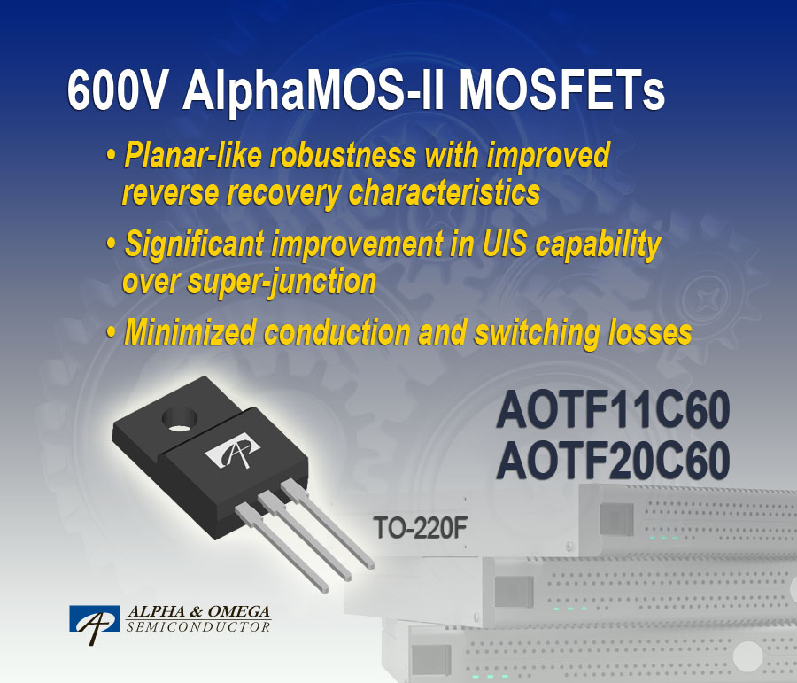 600V AlphaMOS-II MOSFETs 