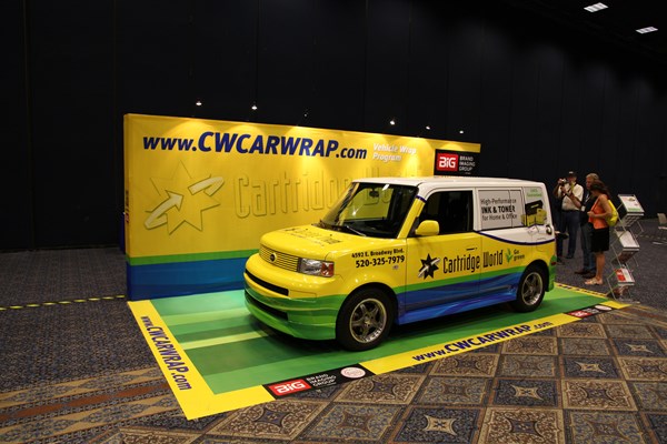 Cartridge World's Eco-Friendly Car Wrap Promotes Recycling