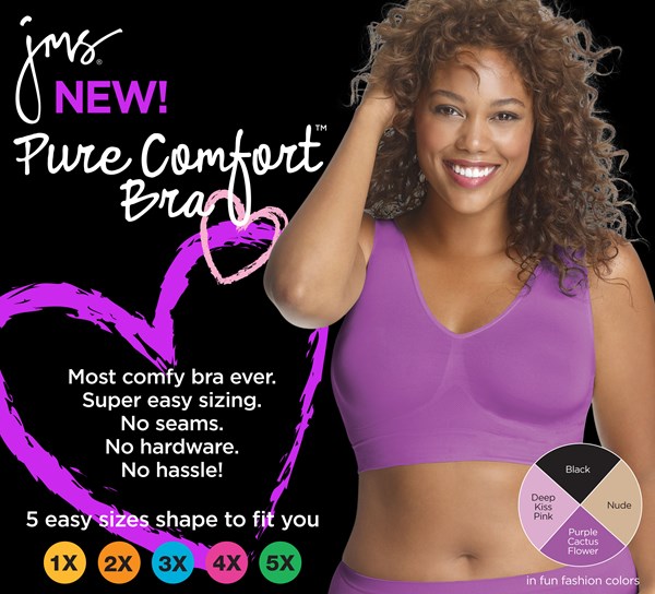 Just My Size Brand Launches Pure Comfort Bra in Smart
