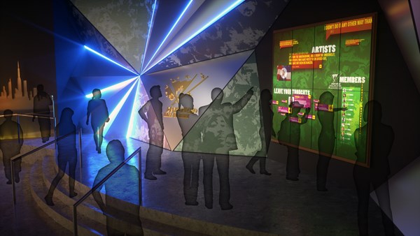 Fans Wall of Fame Exhibit in Hip Hop Museum