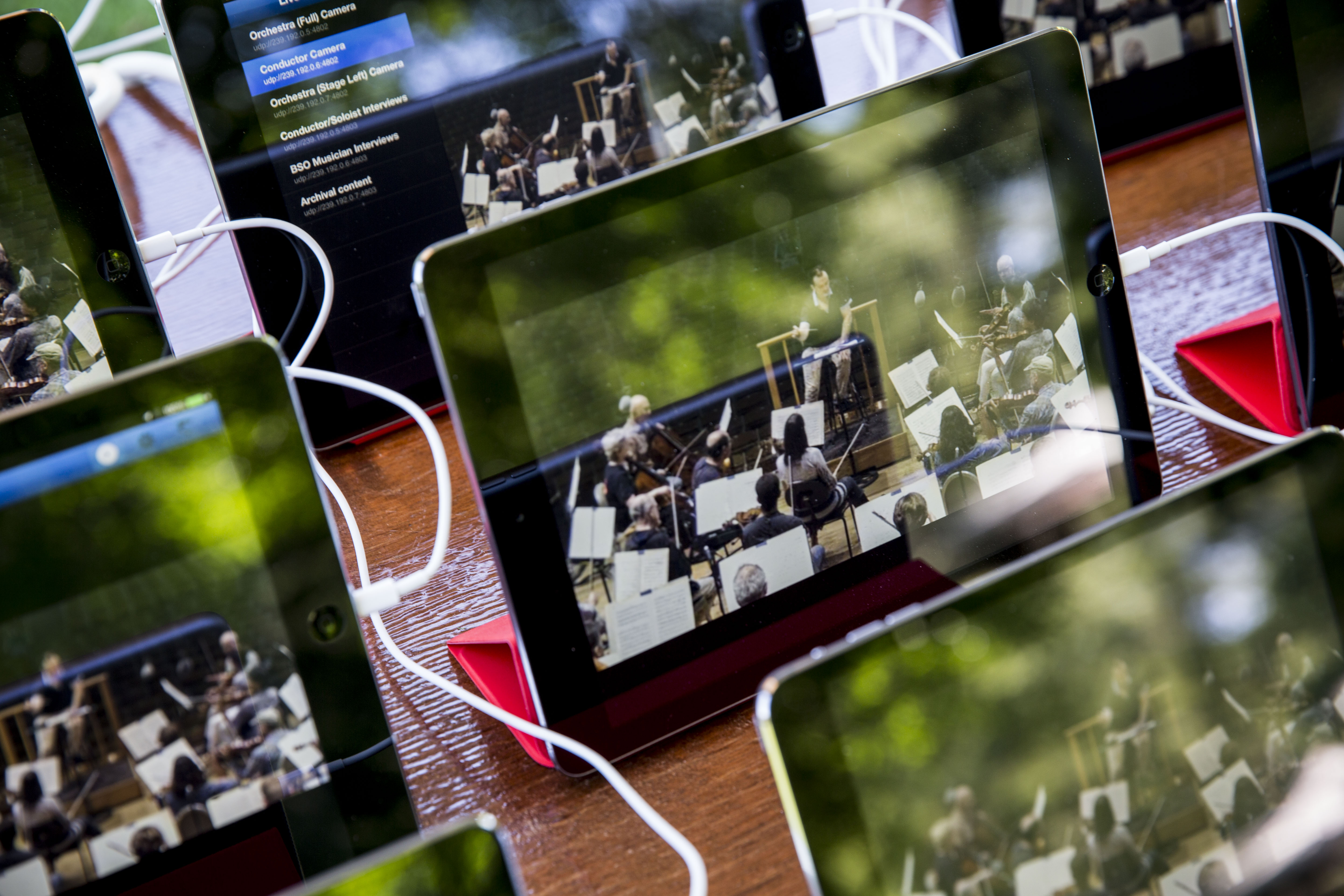 Andris Nelsons conducting the Boston Symphony at Tanglewood 75 Anniversary Gala view from the lawn on July 14, 2012(Tom Fitzsimmons) (1)