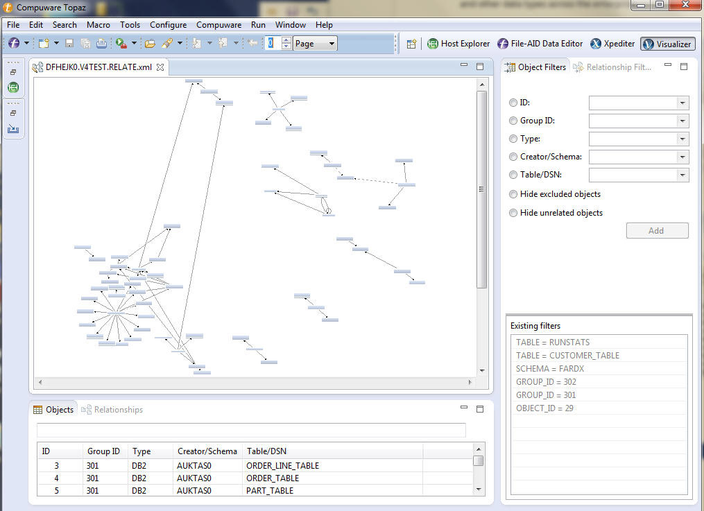 Topaz Relationship Visualizer