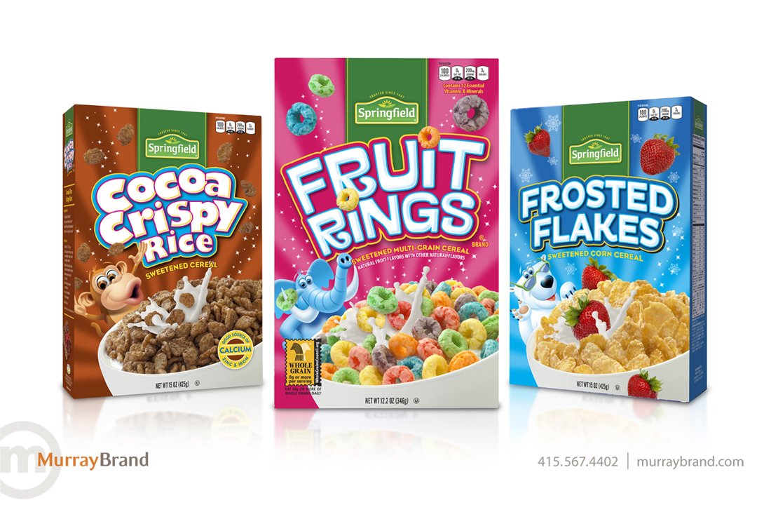 New Springfield cereal packaging