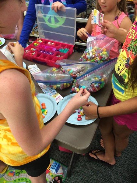 Children trade Shopkins at Learning Express Toys of Bucks County in Richboro, Penn.