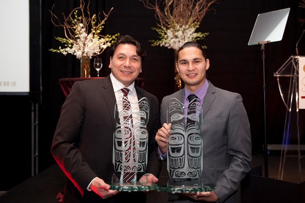 Chief Darcy Bear and Jacob Pratt