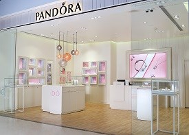 PANDORA concept store in "The Mall of India" in the Noida area of Delhi
