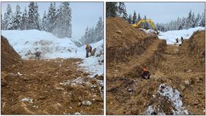 Figure 6: Trenching Operations at Chubby Zone
