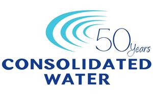Consolidated Water  50th Anniversary Logo