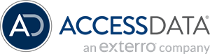 AccessData logo - co-brand gray
